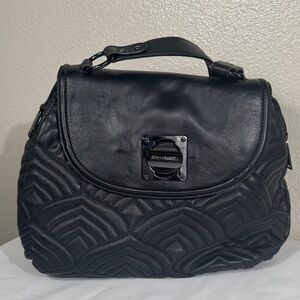 Adrienne Vittadini Black Quilted Shoulder Bag